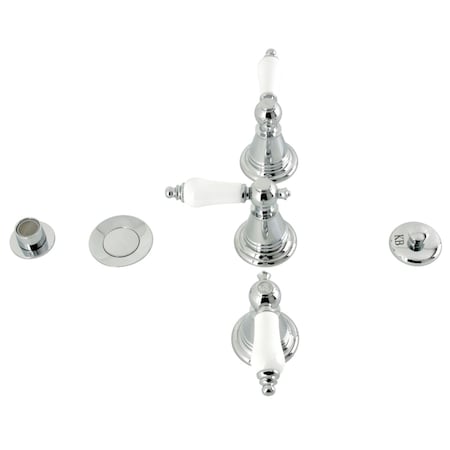 Kingston Brass ThreeHandle Bidet Faucet, Polished Chrome KB321PL